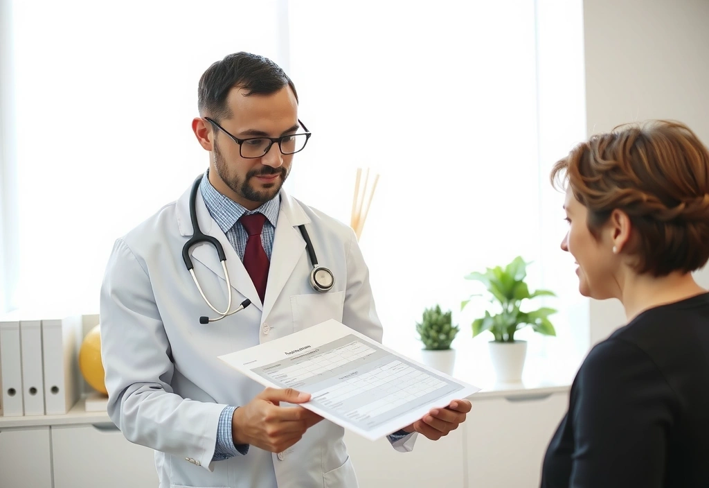 Doctor y paciente discutiendo opciones de suplementos